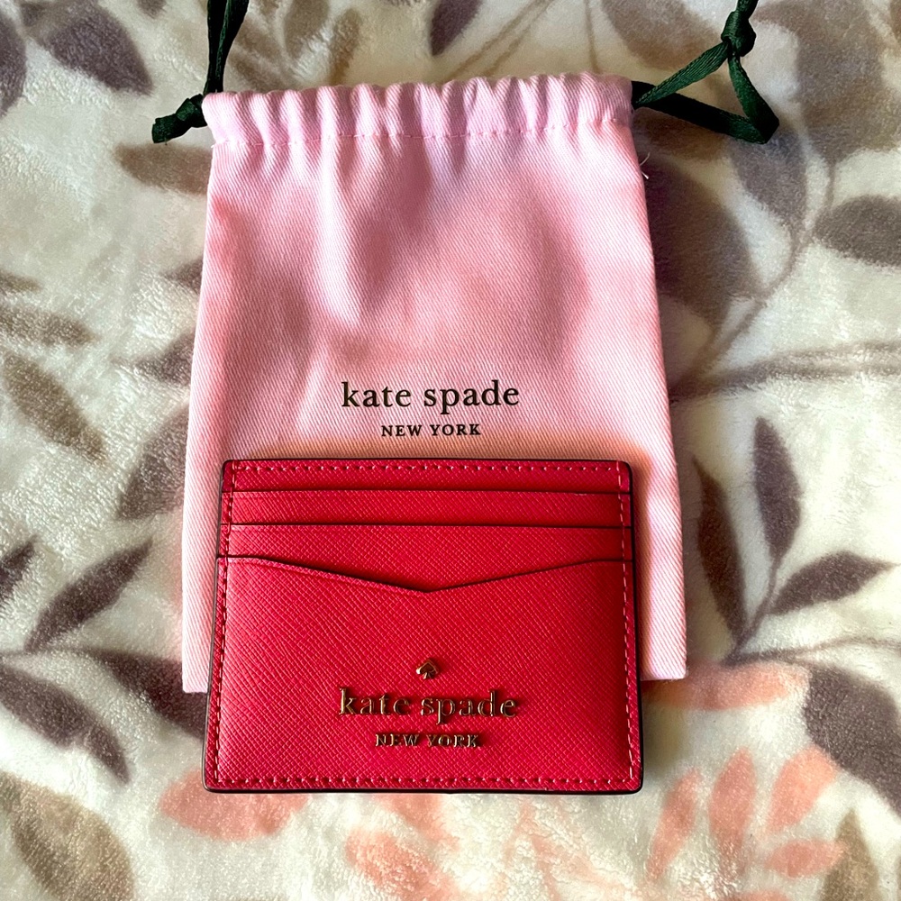 NWT card case wallet pink color